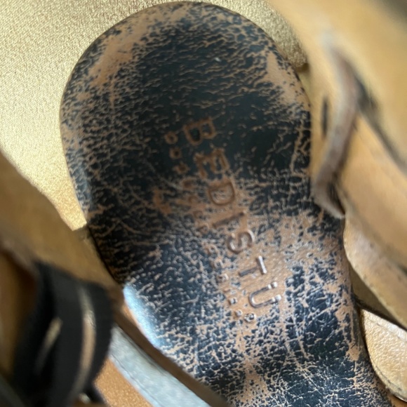 Bed Stu Juliana Wooden Wedge Platform Sandals 9.5 - Picture 10 of 13